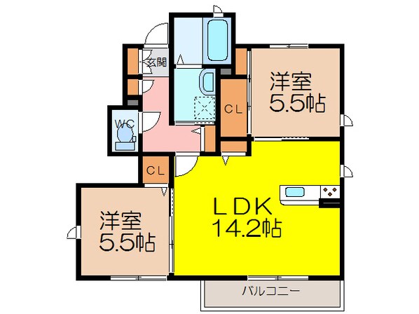 Girasole南佐賀の物件間取画像